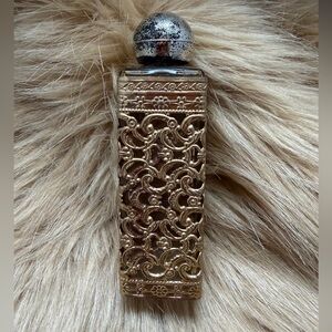 Ornate Gold Filigree Perfume Bottle